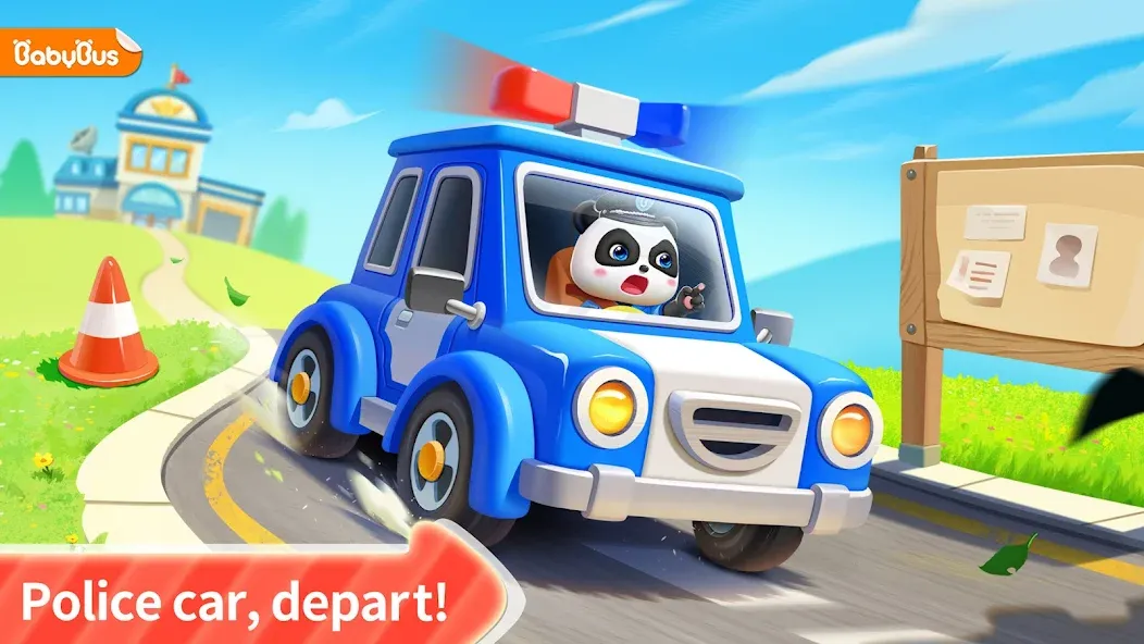 Скачать взлом Little Panda Policeman  [МОД Много монет] — стабильная версия apk на Андроид screen 1