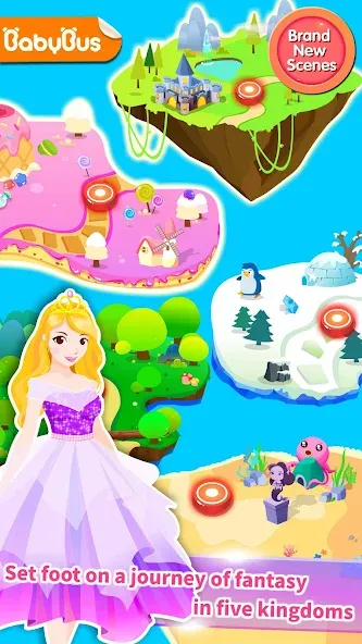 Скачать взломанную Little Panda Princess Dressup  [МОД Все открыто] — полная версия apk на Андроид screen 1