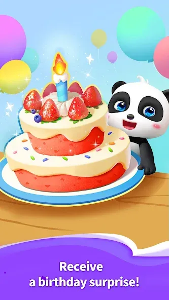 Скачать взломанную Talking Baby Panda-Virtual Pet  [МОД Все открыто] — стабильная версия apk на Андроид screen 3