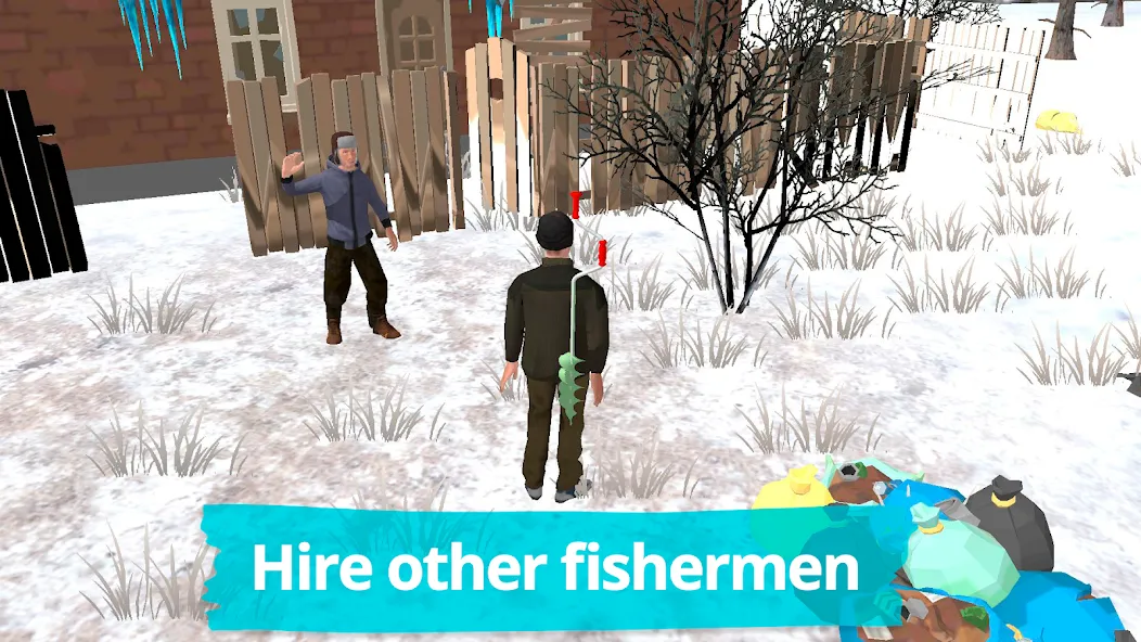 Скачать взломанную Fishing in the Winter. Lakes.  [МОД Много денег] — полная версия apk на Андроид screen 3