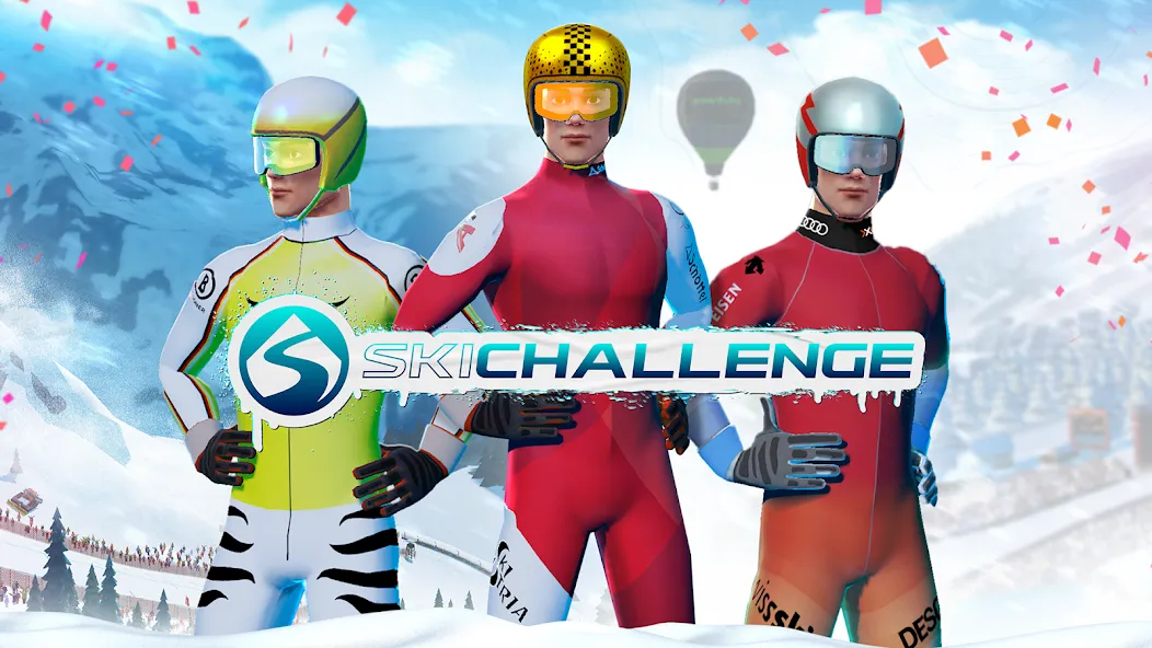 Скачать взломанную Ski Challenge (Ски Челлендж)  [МОД Бесконечные деньги] — стабильная версия apk на Андроид screen 1