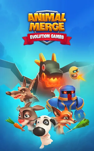 Скачать взлом Animal Merge — Evolution Games (Анимал Мерж)  [МОД Все открыто] — стабильная версия apk на Андроид screen 1