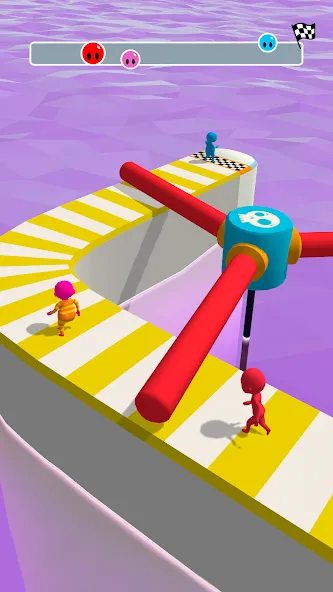 Взломанная Fun Race 3D — Run and Parkour (Фан Рэйс 3Д)  [МОД Много монет] — стабильная версия apk на Андроид screen 1