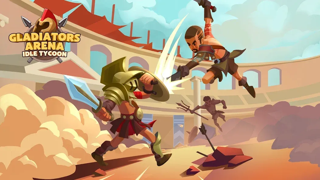 Взлом Gladiators Arena: Idle Tycoon (Гладиаторская арена)  [МОД Menu] — последняя версия apk на Андроид screen 1