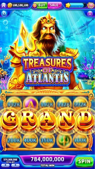 Скачать взломанную Jackpotland-Vegas Casino Slots (Джекпотлэнд)  [МОД Бесконечные деньги] — последняя версия apk на Андроид screen 3