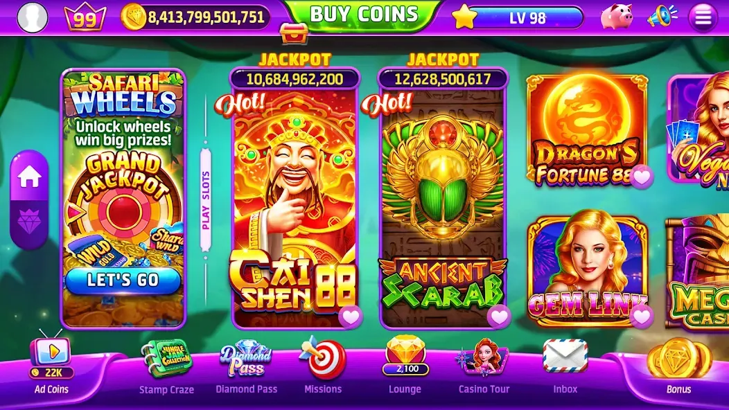 Взломанная Golden Casino — Slots Games (Голден Казино)  [МОД Меню] — стабильная версия apk на Андроид screen 2