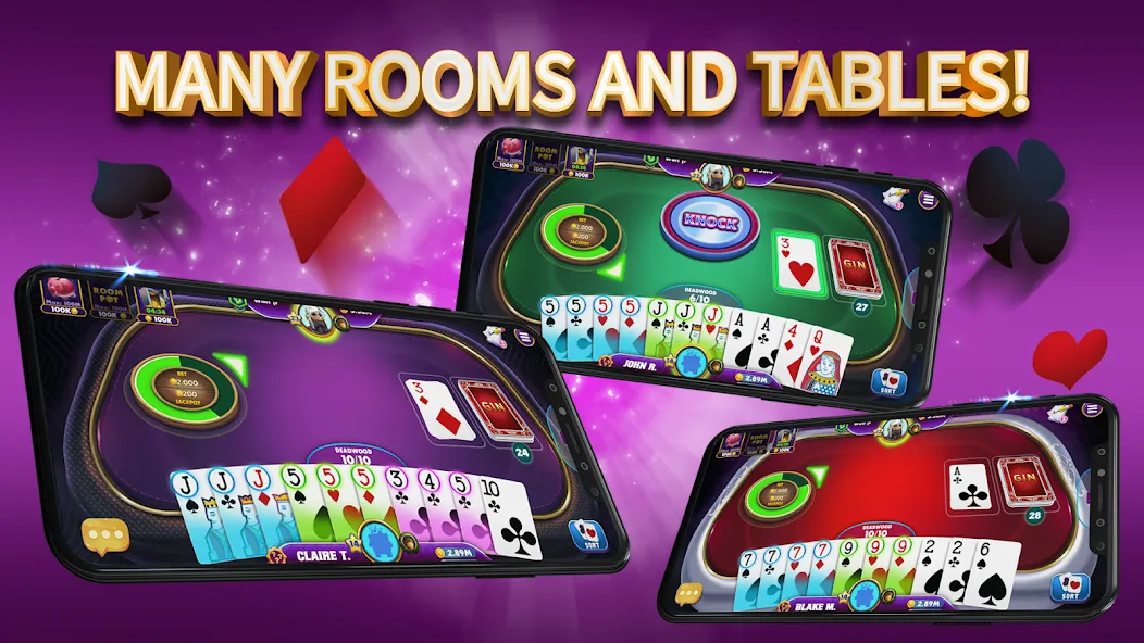 Взломанная Gin Rummy Elite: Online Game (Джин Рамми)  [МОД Много монет] — стабильная версия apk на Андроид screen 3