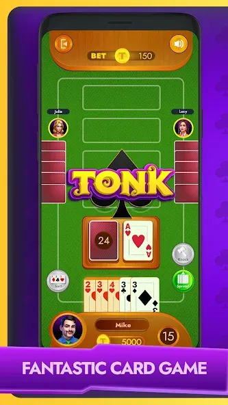 Взломанная Tonk — Classic Card Game (Тонк)  [МОД Menu] — полная версия apk на Андроид screen 1