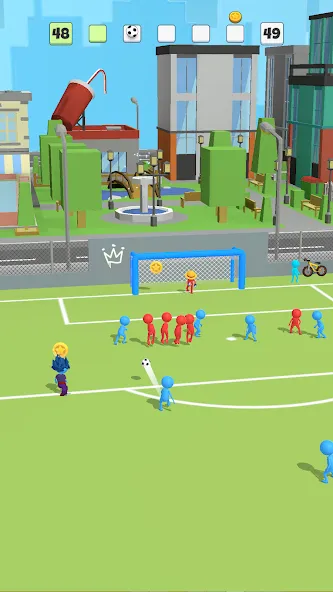 Скачать взлом Super Goal: Fun Soccer Game (Супер Гол)  [МОД Unlimited Money] — стабильная версия apk на Андроид screen 1