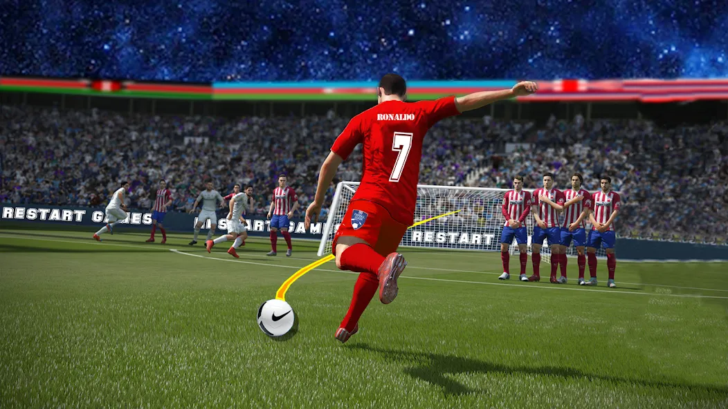 Взлом Soccer Kick Football Champion  [МОД Unlocked] — стабильная версия apk на Андроид screen 2