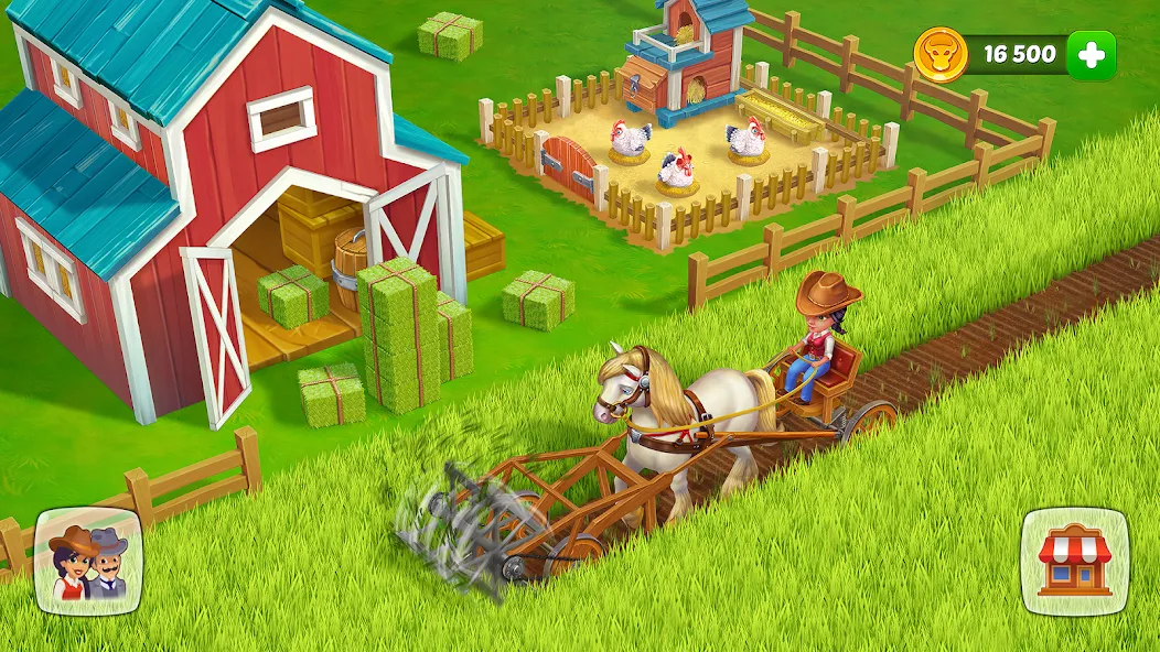 Скачать взломанную Wild West: Farm Town Build (Уайлд Вест)  [МОД Меню] — последняя версия apk на Андроид screen 3