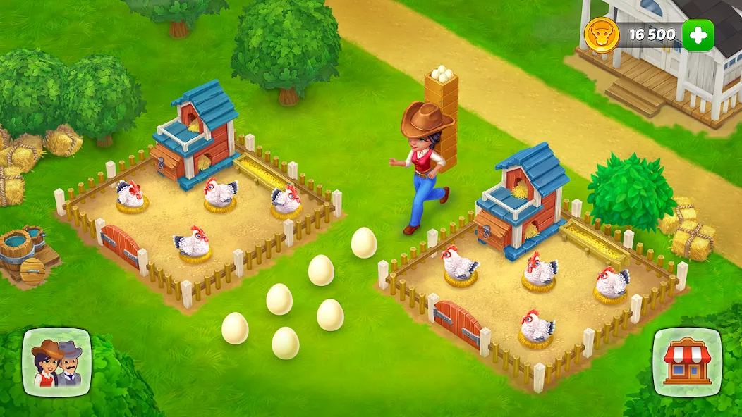 Скачать взломанную Wild West: Farm Town Build (Уайлд Вест)  [МОД Меню] — последняя версия apk на Андроид screen 4