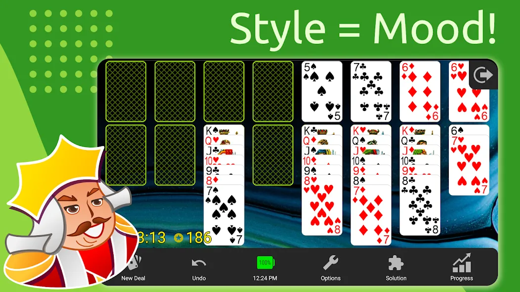 Скачать взломанную FreeCell  [МОД Бесконечные деньги] — полная версия apk на Андроид screen 5