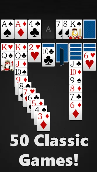 Взломанная Solitaire — Classic Card Games (Солитер)  [МОД Mega Pack] — последняя версия apk на Андроид screen 3