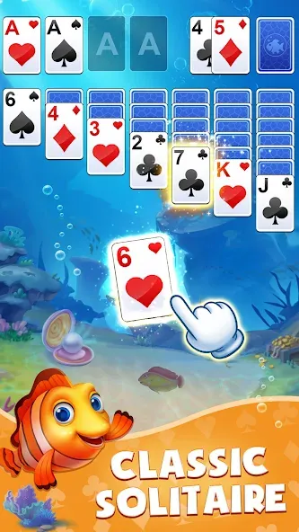 Скачать взлом Solitaire: Fish Master (Солитер)  [МОД Все открыто] — полная версия apk на Андроид screen 1