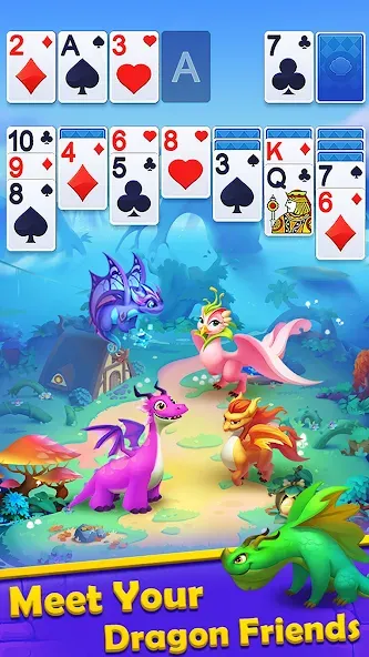 Взлом Solitaire Dragons  [МОД Mega Pack] — стабильная версия apk на Андроид screen 4