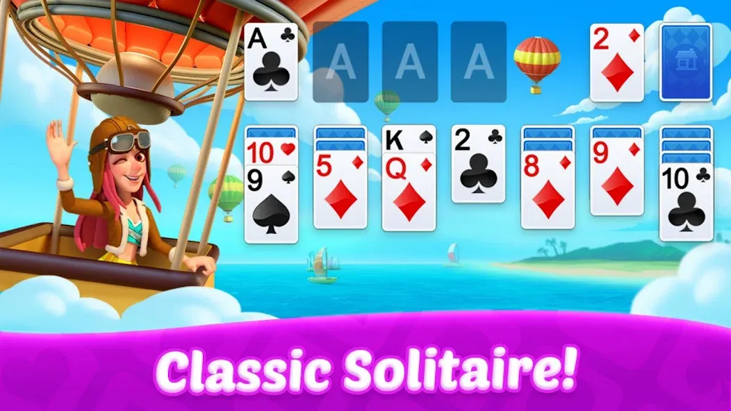 Скачать взломанную Solitaire: Card Games  [МОД Все открыто] — последняя версия apk на Андроид screen 2