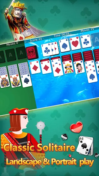 Взломанная klondike solitaire :card shark  [МОД Бесконечные монеты] — полная версия apk на Андроид screen 2