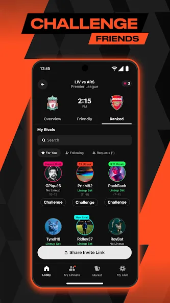 Скачать взломанную Sorare Rivals Fantasy Football (Сораре)  [МОД Меню] — полная версия apk на Андроид screen 2