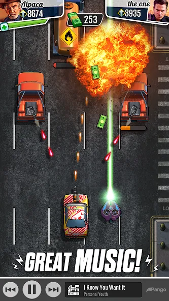 Скачать взломанную Fastlane: Road to Revenge (Фастлейн)  [МОД Меню] — стабильная версия apk на Андроид screen 5