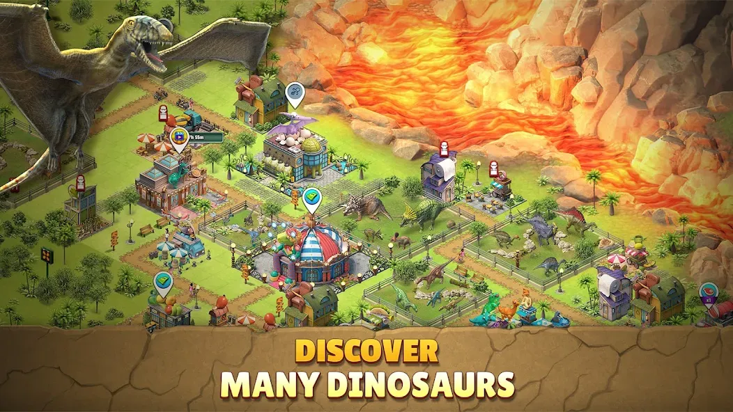 Скачать взломанную Jurassic Dinosaur: Dino Game (Динозавры юрского периода)  [МОД Много денег] — последняя версия apk на Андроид screen 4