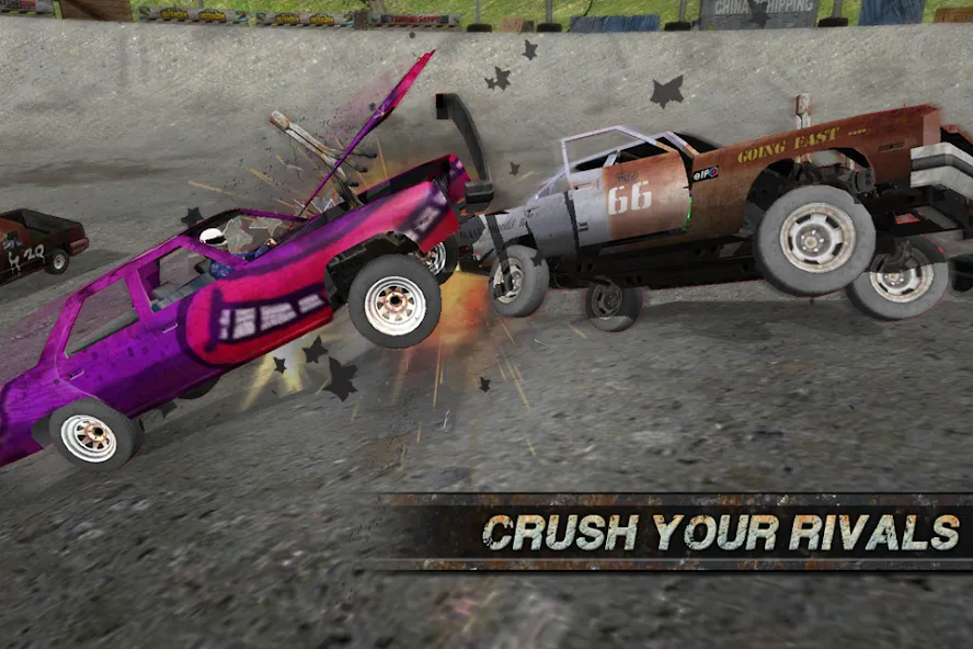 Скачать взлом Demolition Derby: Crash Racing (Демолиция Дерби)  [МОД Много монет] — стабильная версия apk на Андроид screen 3