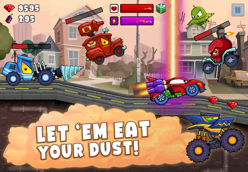 Скачать взломанную Car Eats Car 2 — Racing Game (Кар Еатс Кар 2)  [МОД Бесконечные деньги] — стабильная версия apk на Андроид screen 3