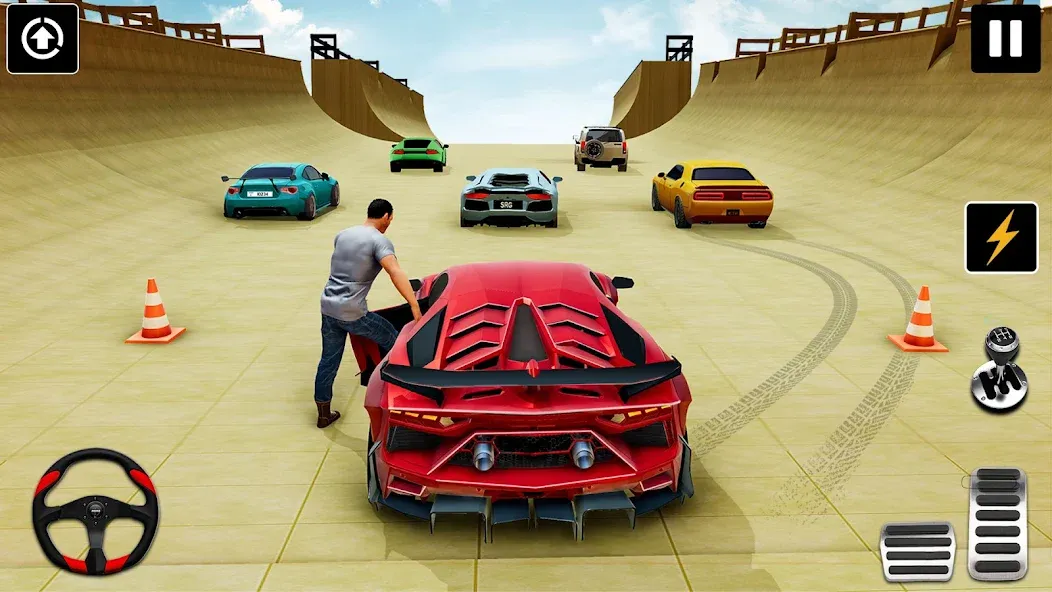 Скачать взломанную GT Car Stunt : Ramp Car Stunts (ДжиТи Кар Стант)  [МОД Все открыто] — стабильная версия apk на Андроид screen 5