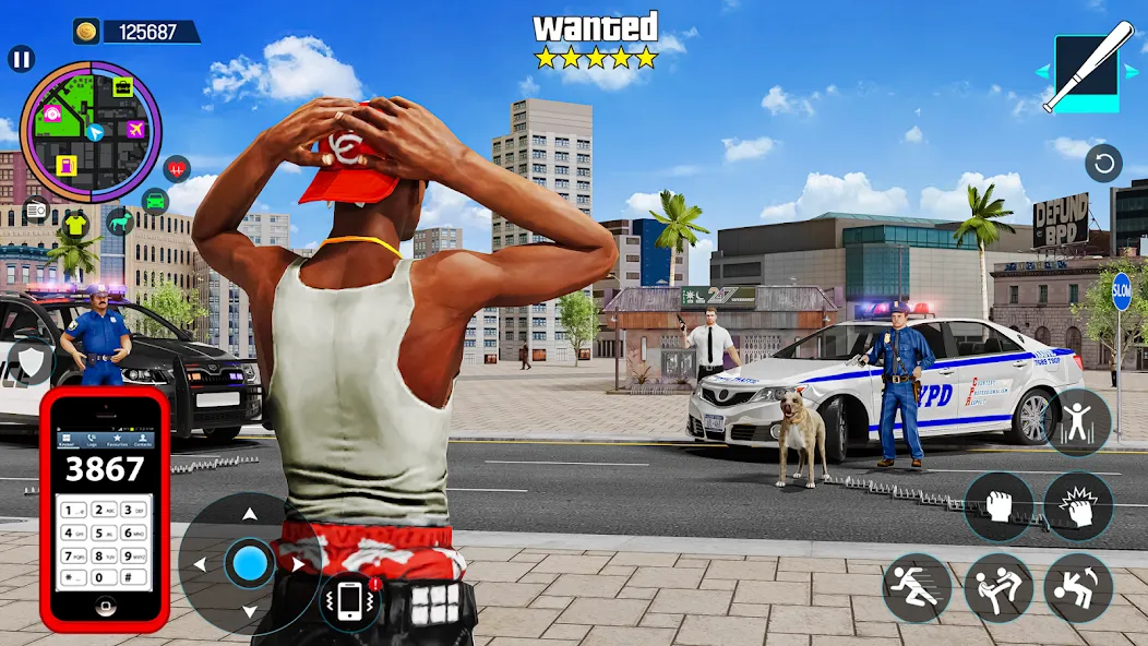 Скачать взлом Gangster Mafia City Crime Game  [МОД Бесконечные деньги] — полная версия apk на Андроид screen 1