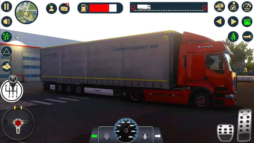 Взлом Euro Cargo Truck Simulator 3D  [МОД Unlocked] — стабильная версия apk на Андроид screen 1