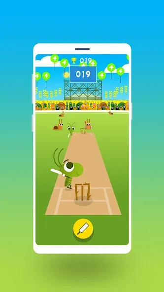 Взломанная Cric Game — Doodle Cricket (Крик Гейм)  [МОД Бесконечные деньги] — полная версия apk на Андроид screen 1