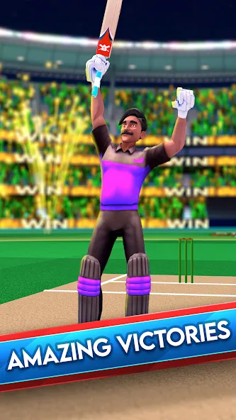 Взломанная Stick Cricket Clash (тик Крикет Клаш)  [МОД Бесконечные монеты] — последняя версия apk на Андроид screen 4