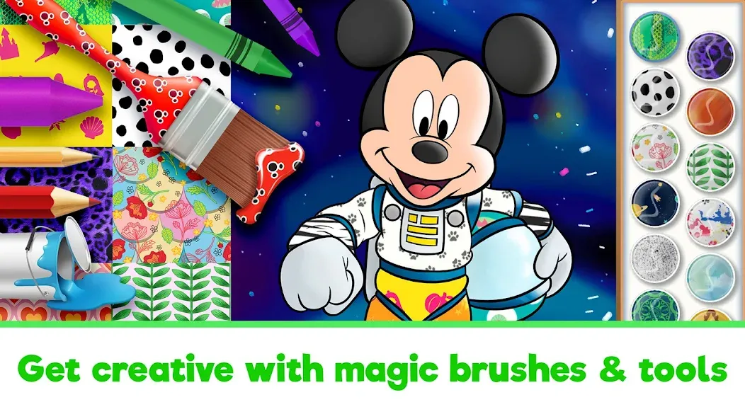 Скачать взлом Disney Coloring World (Дисней)  [МОД Mega Pack] — полная версия apk на Андроид screen 2