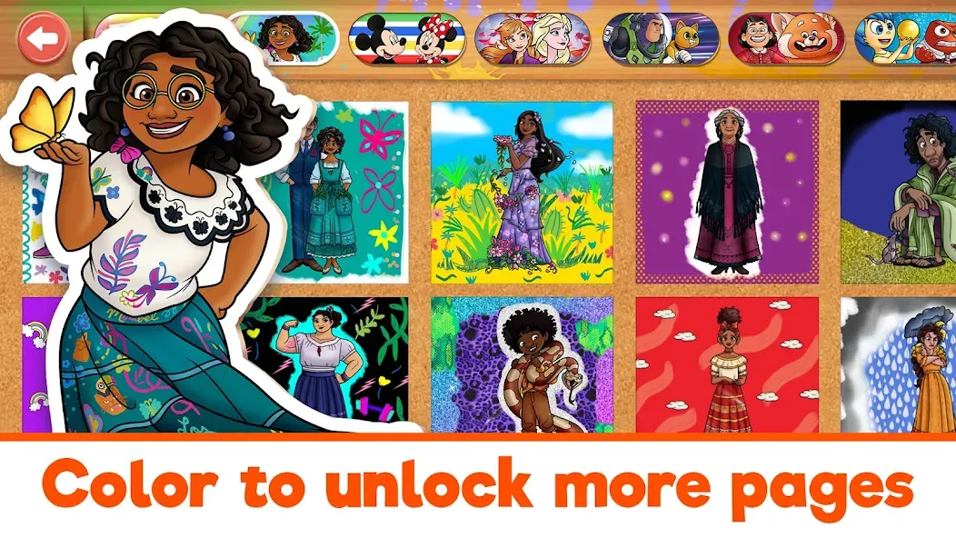 Скачать взлом Disney Coloring World (Дисней)  [МОД Mega Pack] — полная версия apk на Андроид screen 5