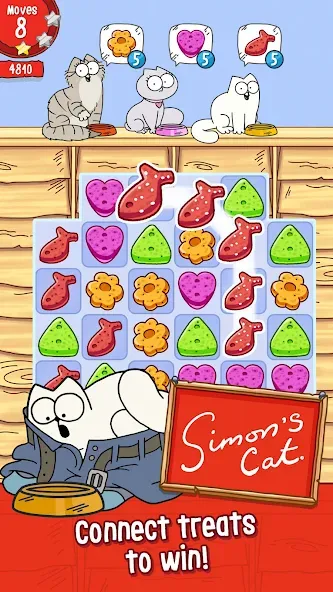 Скачать взлом Simon’s Cat Crunch Time  [МОД Unlocked] — полная версия apk на Андроид screen 1