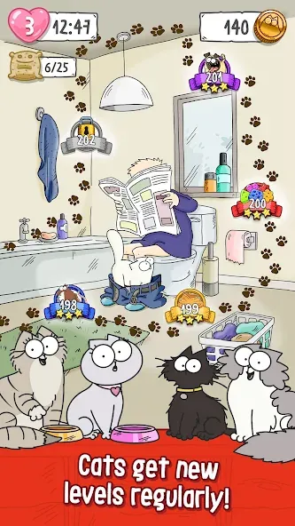 Скачать взлом Simon’s Cat Crunch Time  [МОД Unlocked] — полная версия apk на Андроид screen 3