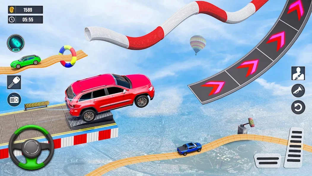 Взлом Car Stunt Games : Car Games 3D (Кар Стант Геймс)  [МОД Много монет] — последняя версия apk на Андроид screen 4