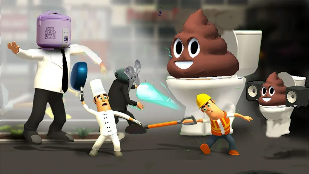 Взлом War Job: Toilet Battle (Вор Джоб)  [МОД Бесконечные деньги] — последняя версия apk на Андроид screen 1