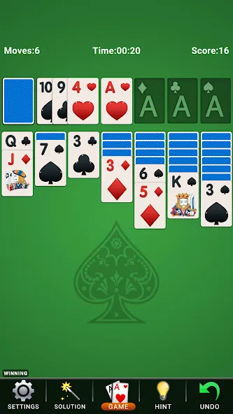 Скачать взлом Solitaire: Classic Card Game  [МОД Бесконечные деньги] — последняя версия apk на Андроид screen 1