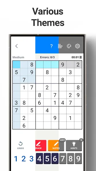 Скачать взлом Sudoku Levels: Daily Puzzles  [МОД Все открыто] — стабильная версия apk на Андроид screen 5