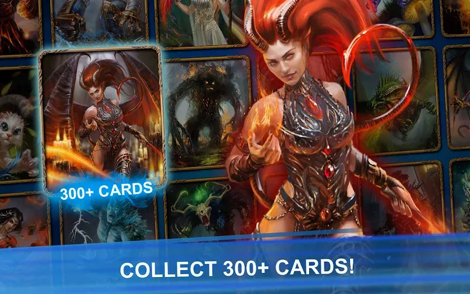 Взломанная Blood of Titans: Card Battle  [МОД Mega Pack] — полная версия apk на Андроид screen 2