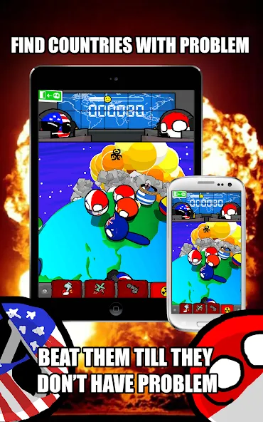 Скачать взломанную Polandball: Not Safe For World (Поландбол)  [МОД Бесконечные монеты] — полная версия apk на Андроид screen 1