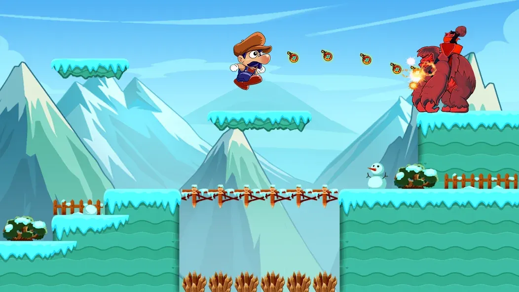 Скачать взломанную Super Bino Go:Adventure Jungle (Супер Бино Го)  [МОД Бесконечные монеты] — последняя версия apk на Андроид screen 4