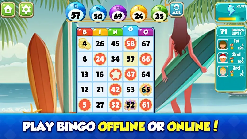 Скачать взломанную Bingo bay : Family bingo (Бинго бэй)  [МОД Много денег] — стабильная версия apk на Андроид screen 3