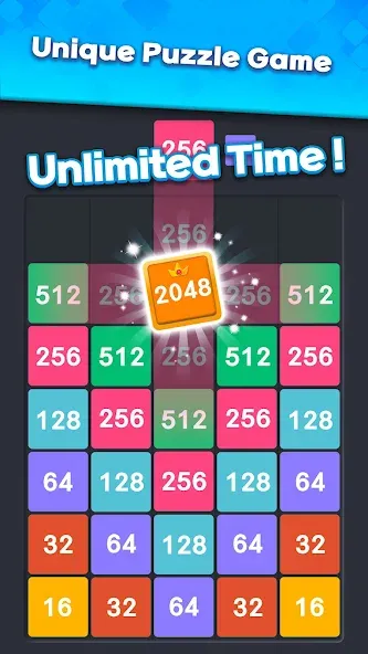 Скачать взломанную Drop Merge : Number Puzzle (Дроп Мердж)  [МОД Mega Pack] — полная версия apk на Андроид screen 1