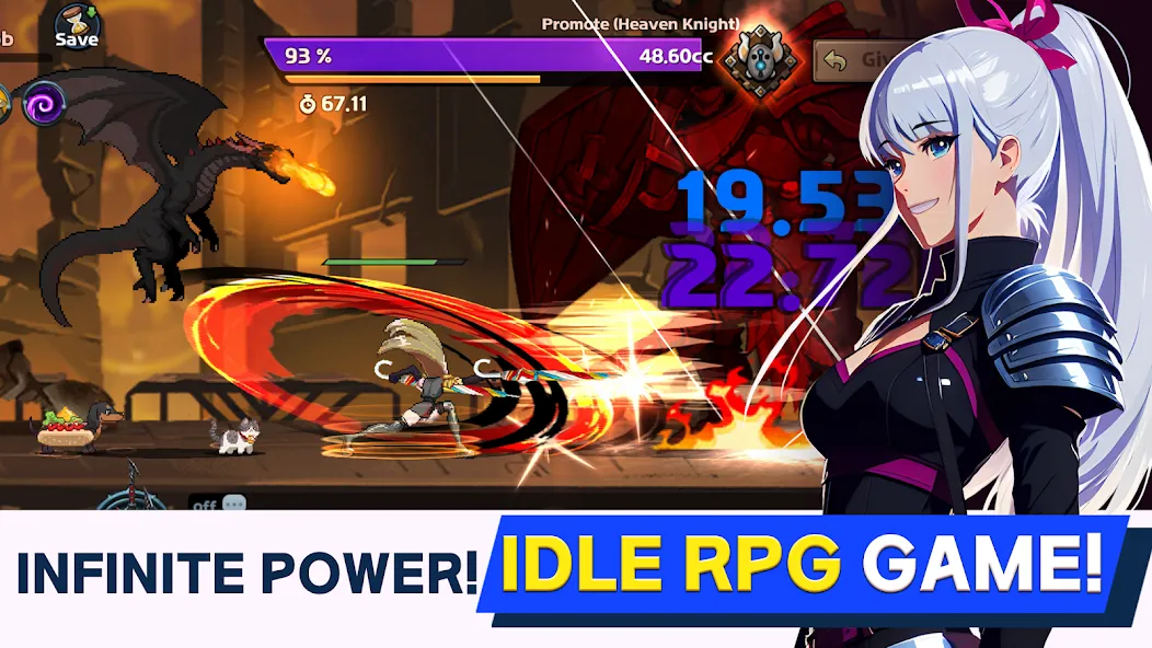 Скачать взлом Dual Blader : Idle Action RPG (Дуал Блейдер)  [МОД Mega Pack] — стабильная версия apk на Андроид screen 2