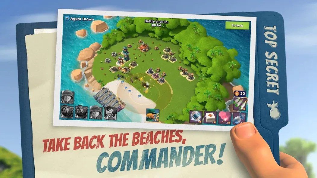 Скачать взлом Boom Beach (Бум Бич)  [МОД Menu] — последняя версия apk на Андроид screen 1