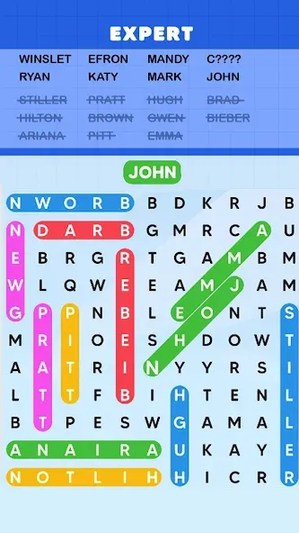 Скачать взломанную Word Search Puzzle Challenge (Уордсрч Пазл Челлендж)  [МОД Unlimited Money] — последняя версия apk на Андроид screen 4