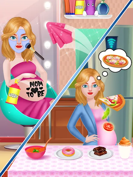 Взлом Mom Babysitting Game  [МОД Menu] — полная версия apk на Андроид screen 1