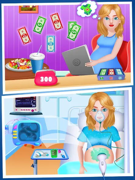 Взлом Mom Babysitting Game  [МОД Menu] — полная версия apk на Андроид screen 2